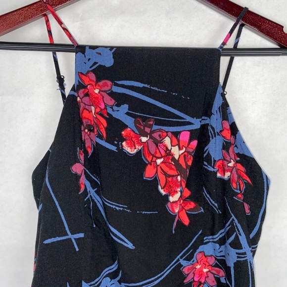 Band of Gypsies Floral Black Sleeveless Summer Romper, size Large EUC - Picture 3 of 6